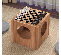 YCNLYSSR Table de Jeu 2 en 1 avec échiquier et Plateau de go, Table Basse multifonctionnelle pour Le Divertissement à Domicile