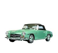 YCNXEB 1 18 pour Collection Cadeaux Modèle Voiture Simulation Entièrement Ouverte Convertible en Alliage Benz 190 SL 1957 Répliques Miniatures