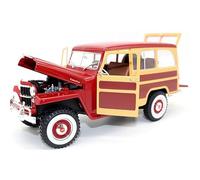 YCNXEB 1 18 pour Jeep 1955 Voitures Classiques Wagon Alliage Moulé sous Pression Modèle À Collectionner Affichage Jouet Cadeau Répliques Miniatures(B)