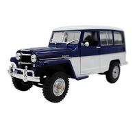 YCNXEB 1 18 pour Jeep 1955 Voitures Classiques Wagon Alliage Moulé sous Pression Modèle À Collectionner Affichage Jouet Cadeau Répliques Miniatures(A)