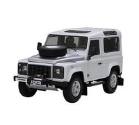 YCNXEB 1 18 pour Land Rover Defender 90 Modèle Voiture Tout-Terrain Simulation Alliage Version À Double Porte À Axe Court Blanc Répliques Miniatures(Argent)