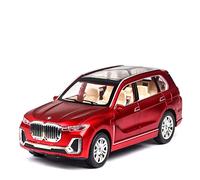YCNXEB 1 24 for BMW X7 SUV Alliage Voiture Modèle Simulation Moulage sous Pression Décoration De Voiture Collection Répliques Miniatures(Rouge)