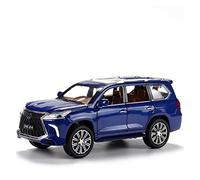 YCNXEB 1 24 for Lexus LX570 SUV Voiture Alliage Moulé sous Pression avec Lumière Sonore Jouet for Enfants Collection Cadeaux Répliques Miniatures(Bleu)