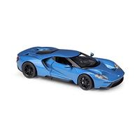 YCNXEB 1: 24 pour Ford 2017 GT Supercar Modèle De Voiture De Simulation en Alliage De Zinc comme Cadeau Fête des Pères Adulte Répliques Miniatures(Bleu)