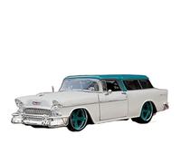 YCNXEB pour 1955 Chevrolet Nomad 1 18 Modèle De Voiture Rétro en Alliage De Voiture Classique Vintage Répliques Miniatures