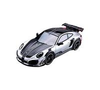 YCNXEB pour Porsche 911 Turbo Modifié GT Street R 1 43 Simulation Résine Voiture Modèle Souvenir Décoration Cadeaux Répliques Miniatures(Argent)