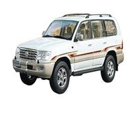 YCNXEB pour Toyota Land Cruiser LC100 2009 Modèle Moulé sous Pression Vert Blanc SUV Alliage Jouet 1 18 Répliques Miniatures(B)