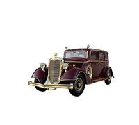 YCNXEB Voiture Miniature 1 18 pour Dernier Empereur Voiture Classique Alliage Rouge Moulage Pression Modèle Statique Artisanat Collection Cadeau Répliques Miniatures