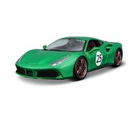 YCNXEB Voiture Miniature 1 18 pour Ferrari 488 GTB Modèle De Voiture en Alliage À Haute Simulation pour Adulte Cadeau De Noël Cadeau d'affaires Répliques Miniatures