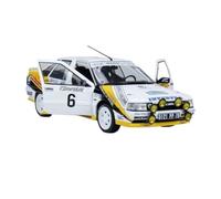 YCNXEB Voiture Miniature 1/18 pour Renault R21 Turbo GR.A 1991 Modèle De Voiture De Rallye en Alliage Métal Jouet Voiture Kit Cadeau Décoration Répliques Miniatures