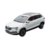 YCNXEB Voiture Miniature 1:18 pour Volkswagen Skoda Karoq KAROQ Modèle Voiture Métal Collection Personnelle Cadeau Affichage Ornement Statique Répliques Miniatures(White)
