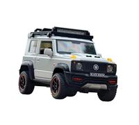 YCNXEB Voiture Miniature 1:18 Suzuki Jimny Alliage Modèle Voiture Véhicules Tout-Terrain Son Et Lumière Modèle Voiture Fini Scène Fête Garçon Répliques Miniatures(White)