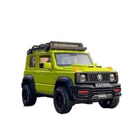 YCNXEB Voiture Miniature 1:18 Suzuki Jimny Alliage Modèle Voiture Véhicules Tout-Terrain Son Et Lumière Modèle Voiture Fini Scène Fête Garçon Répliques Miniatures(Vert)