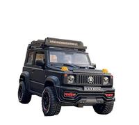 YCNXEB Voiture Miniature 1:18 Suzuki Jimny Alliage Modèle Voiture Véhicules Tout-Terrain Son Et Lumière Modèle Voiture Fini Scène Fête Garçon Répliques Miniatures(Noir)