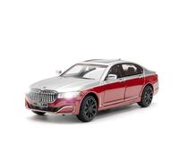 YCNXEB Voiture Miniature 1 24 pour BMW The 7 760LI Modèle De Voiture en Alliage Modèle De Voiture Moulé sous Pression Jouet Sonore Répliques Miniatures(Rouge)