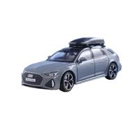 YCNXEB Voiture Miniature 1 32 pour Audi RS6 Simulation Moulé sous Pression Alliage Métal Modèle Voiture Son Lumière Tirer Arrière Passionnés Voiture Répliques Miniatures(Gray)