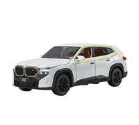 YCNXEB Voiture Miniature 1 32 pour BMW XM SUV Alliage Modèle Voiture Moulé sous Pression Métal Véhicule Tout-Terrain Son Lumière Objets Collection Cadeaux Répliques Miniatures(White)