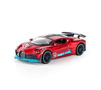 YCNXEB Voiture Miniature 1 32 pour Bugatti DIVO Super Modèle De Voiture De Sport en Alliage Moulé sous Pression avec Jouets Lumineux Et Sonores Répliques Miniatures(Rouge)