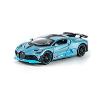 YCNXEB Voiture Miniature 1 32 pour Bugatti DIVO Super Modèle De Voiture De Sport en Alliage Moulé sous Pression avec Jouets Lumineux Et Sonores Répliques Miniatures(Bleu)