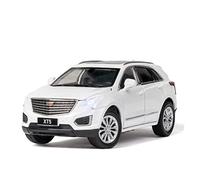 YCNXEB Voiture Miniature 1 32 pour Cadillac XT5 SUV Alliage Moulé sous Pression Modèle De Voiture 6 Portes Ouvertes Tout-Terrain Répliques Miniatures(White)