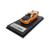 YCNXEB Voiture Miniature 1 64 pour Nissan Top Secret GT-R (VR32) - Kit De Modèle De Véhicule en Alliage Orange Et Jaune, Voiture Jouet pour Enfants Répliques Miniatures