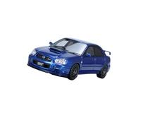 YCNXEB Voiture Miniature Modèle De Berline Subaru Impreza S203 en Résine Bleue À L'échelle 1 43, Coffret De Jeu, Cadeau pour Enfant, Collection, Répliques Miniatures