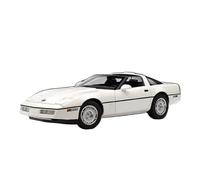 YCNXEB Voiture Miniature Modèle Voiture en Métal Chevrolet Corvette C4 1986 Édition Spéciale Échelle 1:18 Collection Finie Affichage Répliques Miniatures(White)