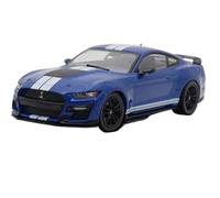 YCNXEB Voiture Miniature Modèles De Voitures Mustang Shelby GT500 en Alliage Bleu, Échelle 1:43, Finition Statique, Décoration, Objets De Collection Répliques Miniatures