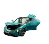 YCNXEB Voiture Miniature Voiture Boomerang De Simulation Su7 Bay Blue 1:24 avec Pièces À Main Lumineuses Et Ornements Répliques Miniatures