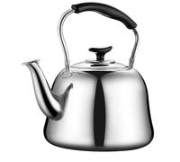 YCOLX Bouilloire Sifflante Théière Domestique en Acier Inoxydable Grande Capacité Sifflement Bouilloire Poignée Anti-brûlure, 4,5,6,7 L Bouilloire INOX(6L)