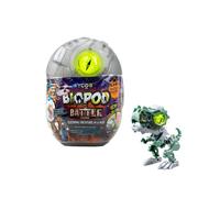 Silverlit YCOO - Biopod Battle Single Pack - 1 Robot Interactif du Jurassic -1 Petit Dinosaure Electroniques à Assembler -Effets Sonores Lumineux - 8 Jouets Robots à Collectionner -9 cm - Dès 5 Ans