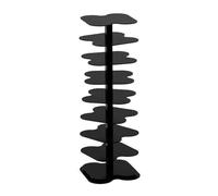 YCOVSFP Bibliothèque Créative, Présentoir Multicouche en Spirale, Armoire Décorative De Support De Rangement sur Pied, Peu Encombrante, for Chambre À Coucher, Salon Et Bureau(Black,8 Layers)