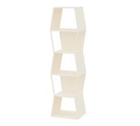 YCOVSFP Bibliothèque Créative, Présentoir Multicouche sur Pied, Support De Rangement for Bibliothèque Verticale Domestique, Facile À Installer, for Chambre D'étude Et Salon(White,40x30x150cm)