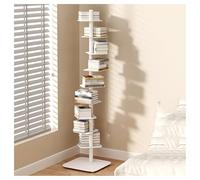 YCOVSFP Bibliothèque Créative, Présentoir sur Pied À 9 Niveaux, Présentoir De Livre en Fer, Support Décoratif, Peu Encombrant, Adapté À L'étude du Salon De La Chambre À Coucher