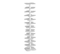 YCOVSFP Bibliothèque Créative, Support De Rangement en Spirale sur Pied, Présentoir Multicouche, Grand Espace De Rangement,(White,12 Layers)