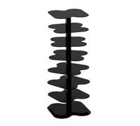 YCOVSFP Bibliothèque Créative, Support De Rangement en Spirale sur Pied, Présentoir Multicouche, Grand Espace De Rangement,(Black,7 Layers)