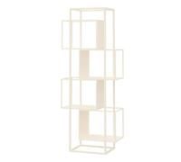 YCOVSFP Bibliothèque Créative, Support De Rangement sur Pied À 2/3/4 Couches, Présentoir De Décoration Vertical, for Chambre À Coucher, Salon Et Salle D'étude, Facile À Installer(White,4 Layers)