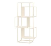 YCOVSFP Bibliothèque Créative, Support De Rangement sur Pied À 2/3/4 Couches, Présentoir De Décoration Vertical, for Chambre À Coucher, Salon Et Salle D'étude, Facile À Installer(White,3 Layers)
