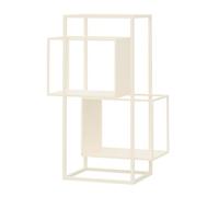 YCOVSFP Bibliothèque Créative, Support De Rangement sur Pied À 2/3/4 Couches, Présentoir De Décoration Vertical, for Chambre À Coucher, Salon Et Salle D'étude, Facile À Installer(White,2 Layers)
