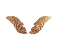 YCOVSFP décoration murale ailes d'ange en métal Une Paire D'ailes D'ange En Métal For Décoration Murale, Grande Décorative 3D For Le Salon Et La Intérieure(Gold,110X35cm)