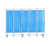 YCOVSFP Paravent Médical À 5 Panneaux avec roulettes, Séparateur De Pièce Pliable 1,80 M Haut for Hôpitaux, Bureaux Et Salons Beauté(Color 3)