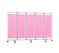YCOVSFP Paravent Médical À roulettes 5 Panneaux, Séparateur De Pièce Pliable 180 Cm Hauteur for Cliniques, Services Et Salles D'examen(Color 2)