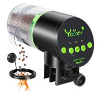 Ycozy Distributeur Automatique Poisson Aquarium Plug-in Câble d'alimentation Distributeur Nourriture de Poissons pour Vacances Mangeoire pour Bac à Poisson Tortue/Betta avec Anneau Flottant