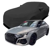 YCPHR Housse Voiture Personnalisée pour Audi RS3 2023 2024 2025, D'intérieur Velours Extensible Protection Anti-poussière Housse Voiture Complète,Black