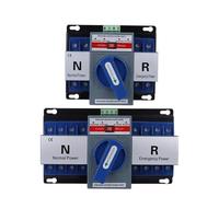 YCQ3B-63 2P/4P 63A ATS Dual Power Automatic Transfer Switch AC230V/400V Electrical Selector Switches 50/60Hz 1Pcs(4P)