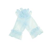 YCShun 2021 Gants de soirée en tulle pour femme, bleu ciel, taille unique