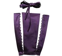 YCShun Robe de mariée avec fermeture éclair de rechange ajustable, corset en satin et dentelle dans le dos - Violet - 36 cm