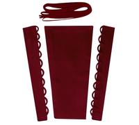 YCShun Robe de mariée avec fermeture éclair de rechange ajustable, corset en satin et dentelle dans le dos - Rouge - 45.72 cm