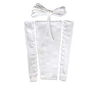 YCShun Robe de mariée avec fermeture éclair de rechange ajustable, corset en satin et dentelle dans le dos - ivoire - 41 cm