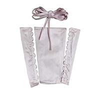 YCShun Robe de mariée avec fermeture éclair de rechange ajustable, corset en satin et dentelle dans le dos - Rose - 51 cm